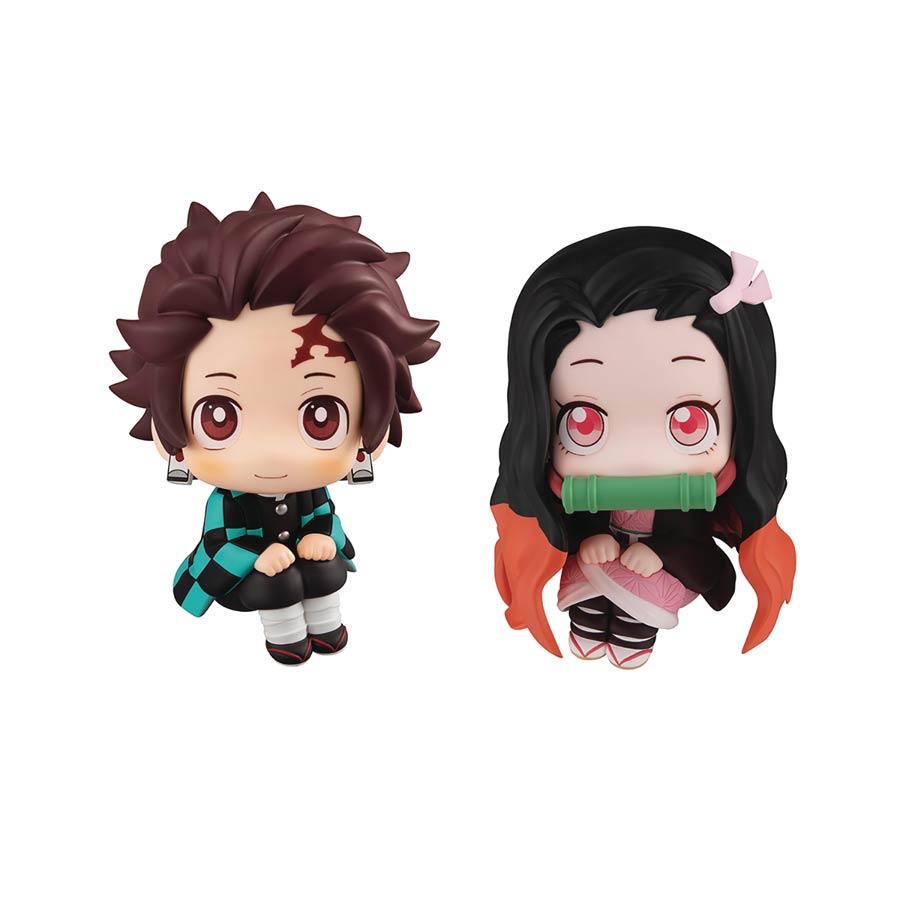 Demon Slayer Kimetsu No Yaiba Look Up Series PVC Figure - Tanjiro & Nezuko With Gift
