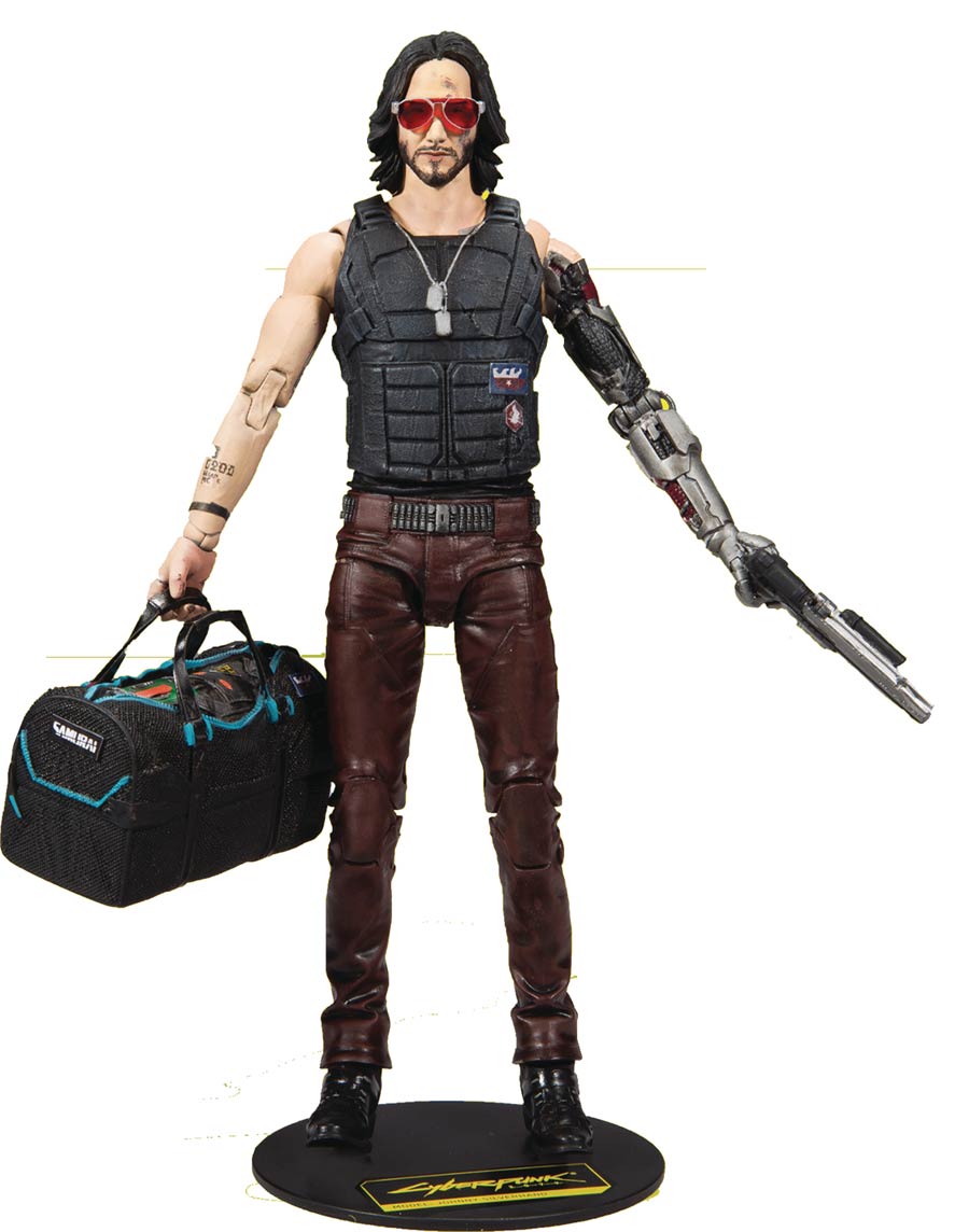 Cyberpunk 2077 7-Inch Action Figure Wave 2 Johnny Silverhand Case