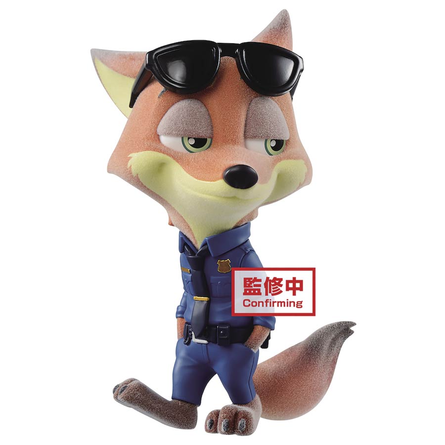 Disney Characters Fluffy Puffy Figure - Police Costume Nick