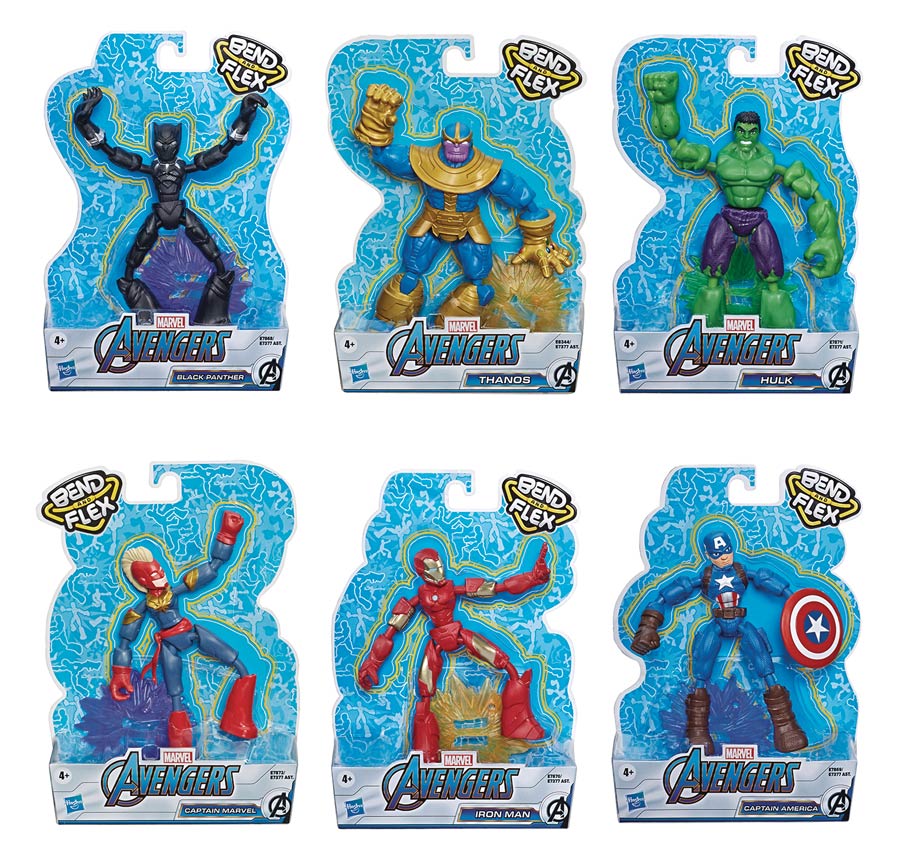Marvel Avengers Bend & Flex Action Figure Assortment Case 202001