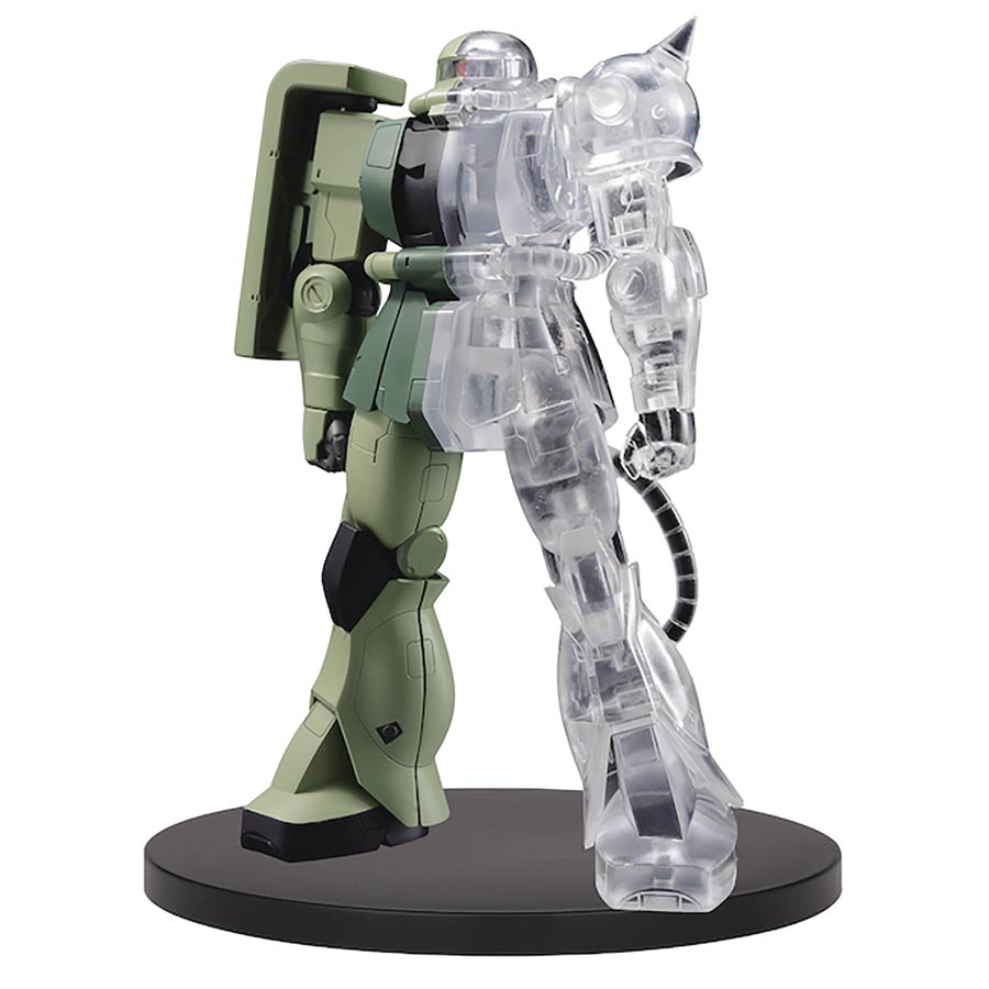 Mobile Suit Gundam Internal Structure MS-06F Zaku II Figure Version 1 Half Transparent