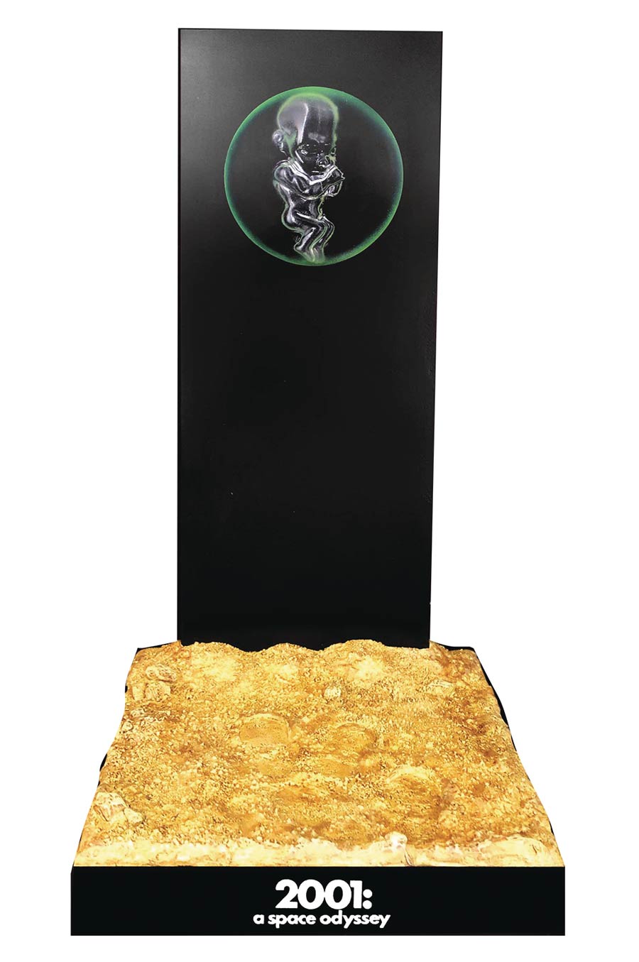 2001 A Space Odyssey Defo Real Soft Vinyl Statue - Monolith & Star Child Diorama