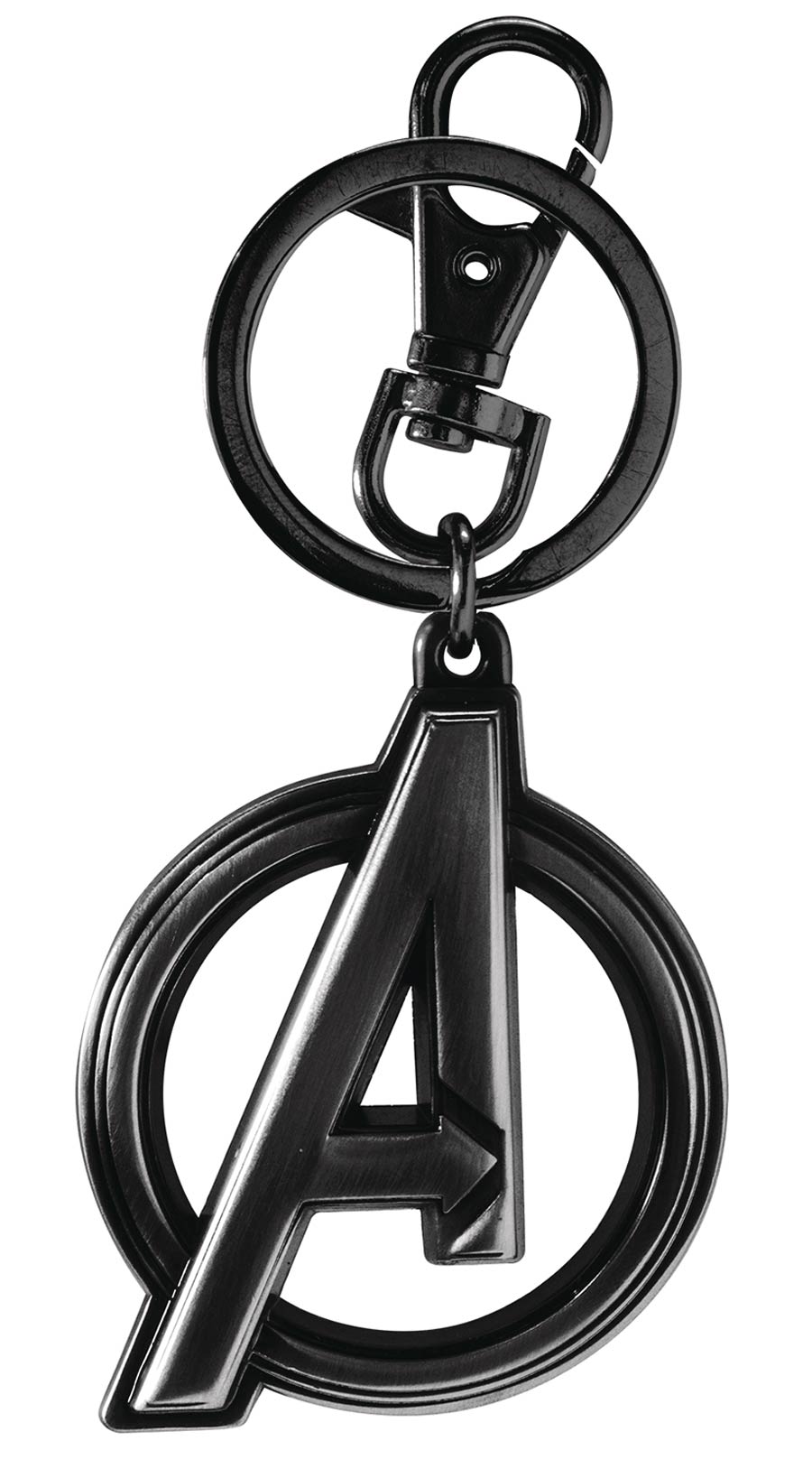 Black Widow Avengers Logo Pewter Keyring