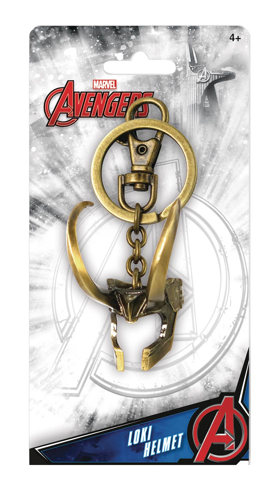 Marvel Loki 3D Helmet Pewter Keyring