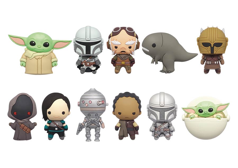 Star Wars The Mandalorian 3D Foam Bag Clip Blind Mystery Box 24-Count Display