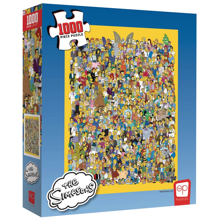 Simpsons Cast Of Thousands 1000-Piece Puzzle