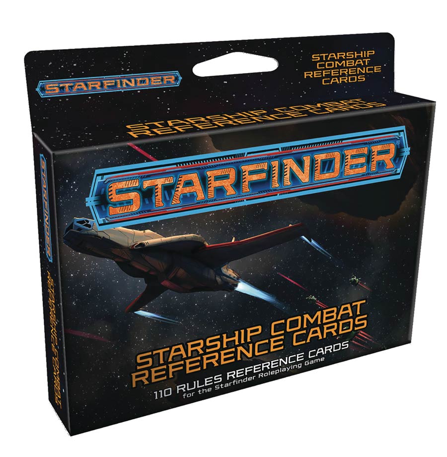 Starfinder RPG Starship Combat Reference Cards Deck