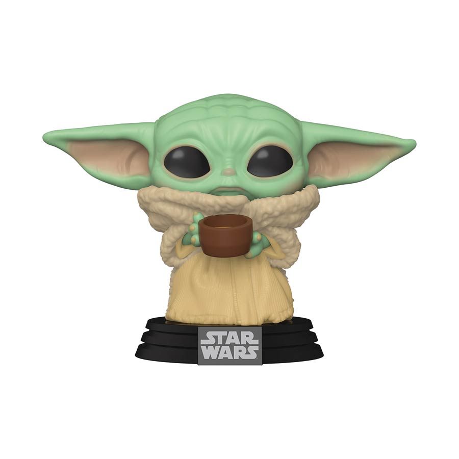 POP Star Wars The Mandalorian The Child With Cup Vinyl Bobble Head