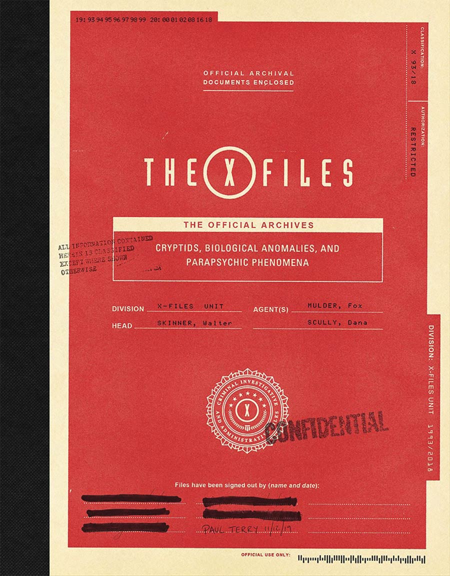 X-Files Official Archives Cryptids Anomalies & Phenomena HC