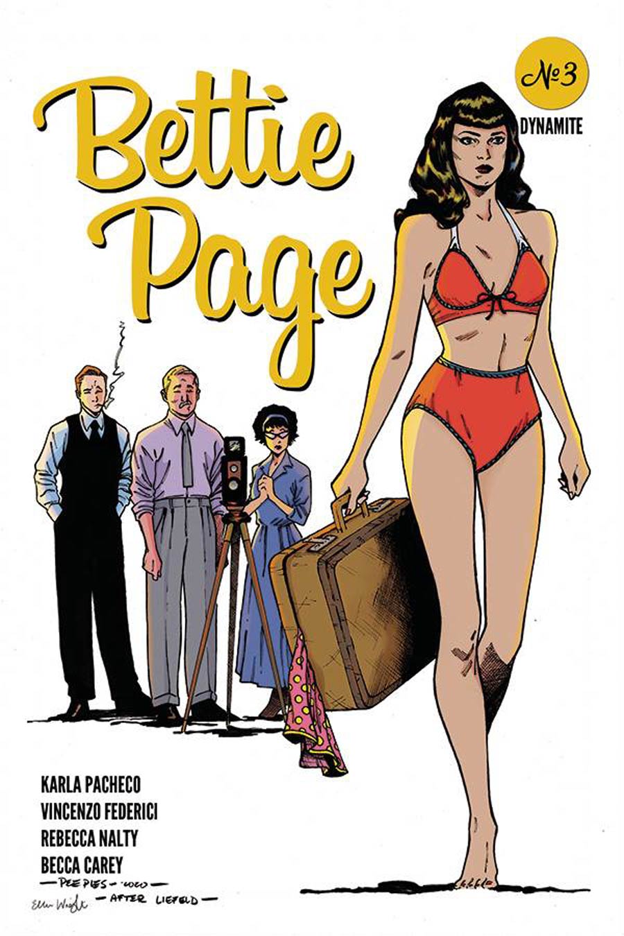 Bettie Page Vol 3 #3 Cover G Incentive Brent Peeples Rob Liefeld Homage Variant Cover