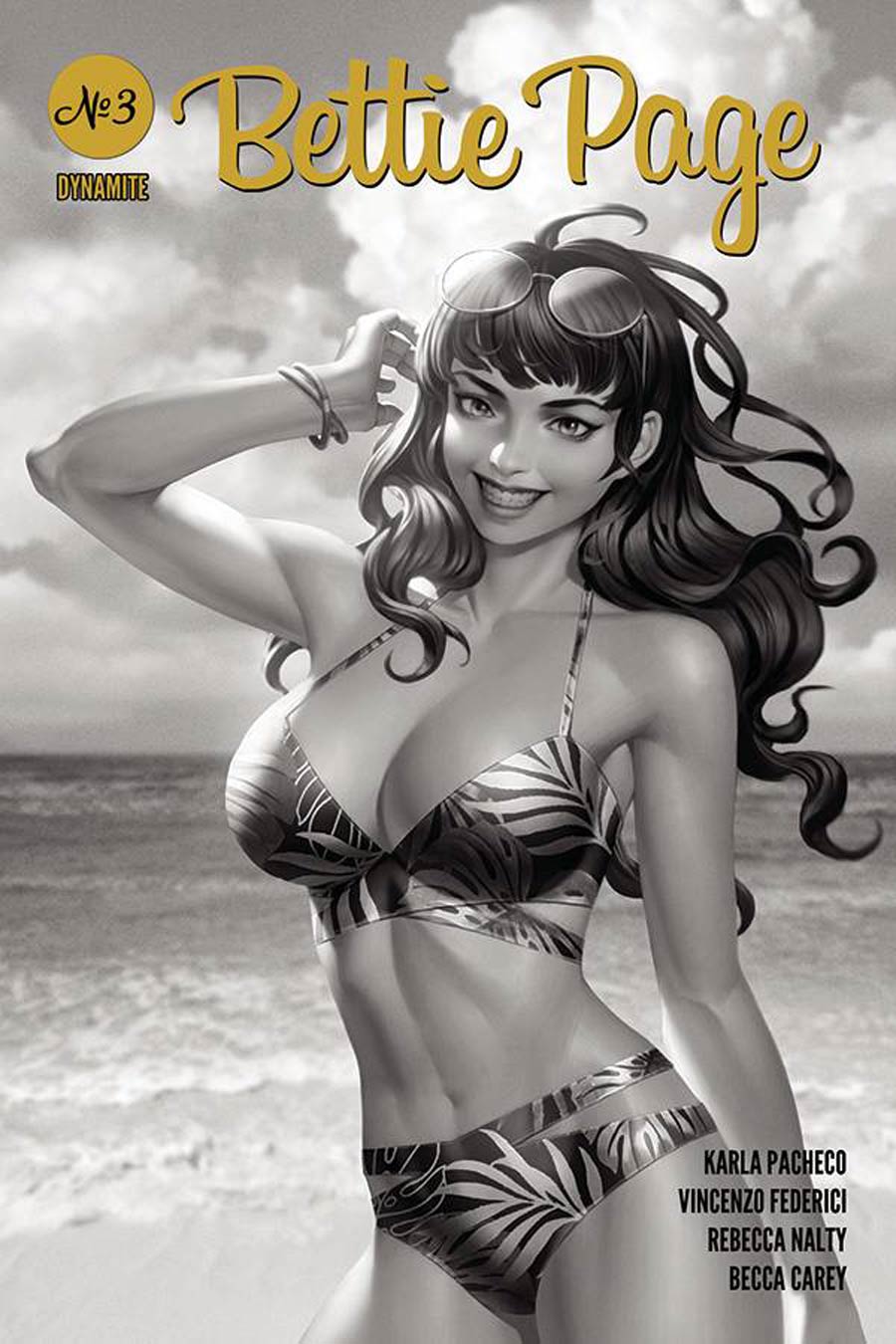 Bettie Page Vol 3 #3 Cover M Incentive Junggeun Yoon Black & White Cover