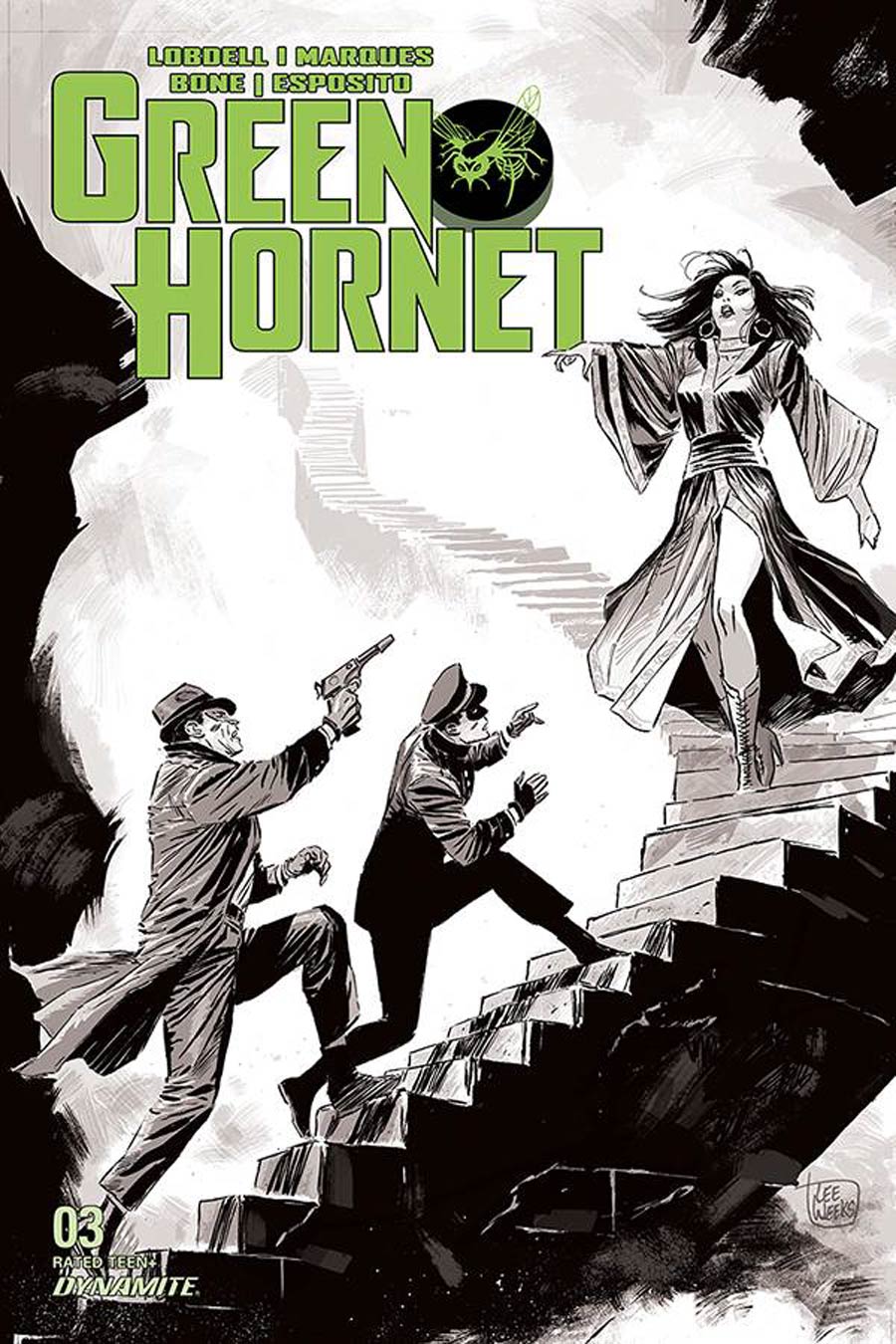 Green Hornet Vol 5 #3 Cover E Incentive Lee Weeks Black & White Cover