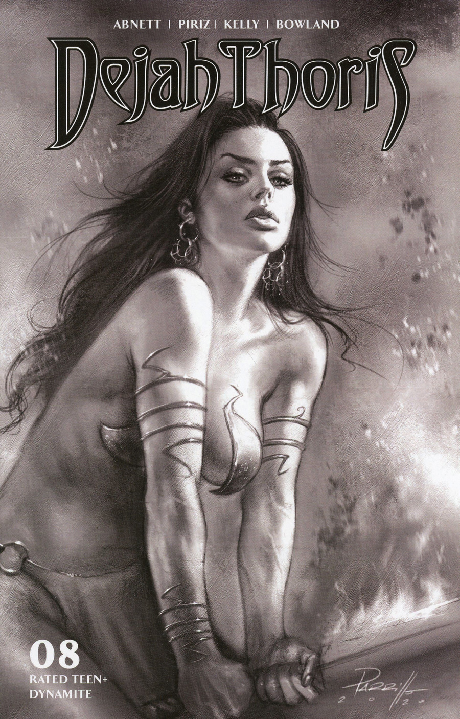 Dejah Thoris Vol 3 #8 Cover H Incentive Lucio Parrillo Black & White Cover