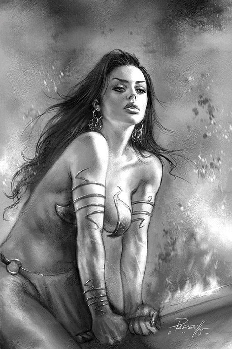 Dejah Thoris Vol 3 #8 Cover Q Incentive Lucio Parrillo Black & White Virgin Cover