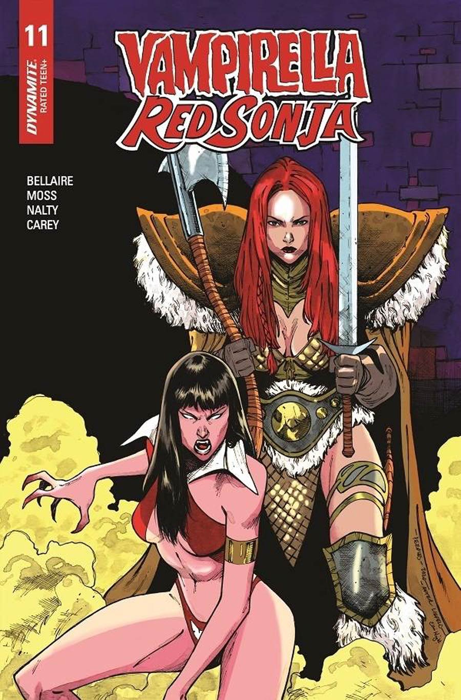 Vampirella Red Sonja #11 Cover G Incentive Brent Peeples Rob Liefeld Homage Variant Cover