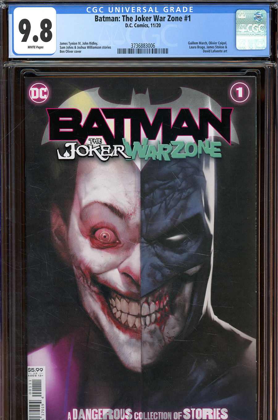 Batman The Joker War Zone One Shot Cover D DF CGC Graded