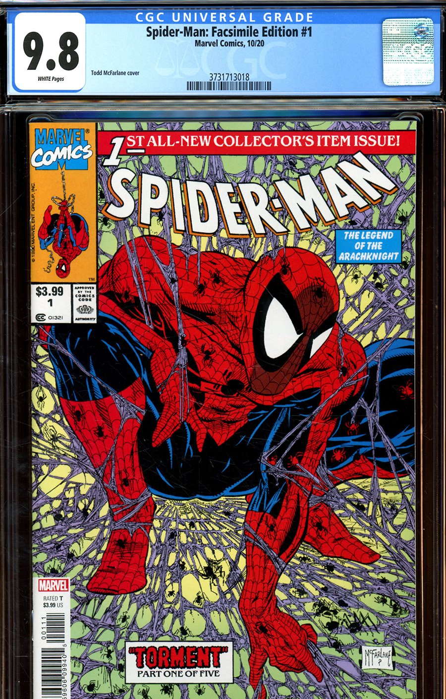 Spider-Man #1 Cover M Facsimile Edition DF CGC Graded