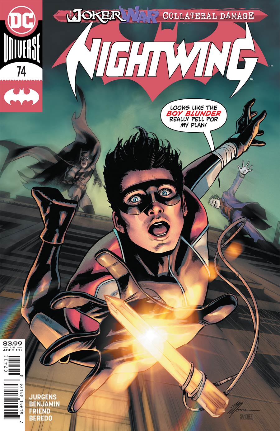 Nightwing Vol 4 #74 Cover A Regular Travis Moore Cover (Joker War Tie-In)
