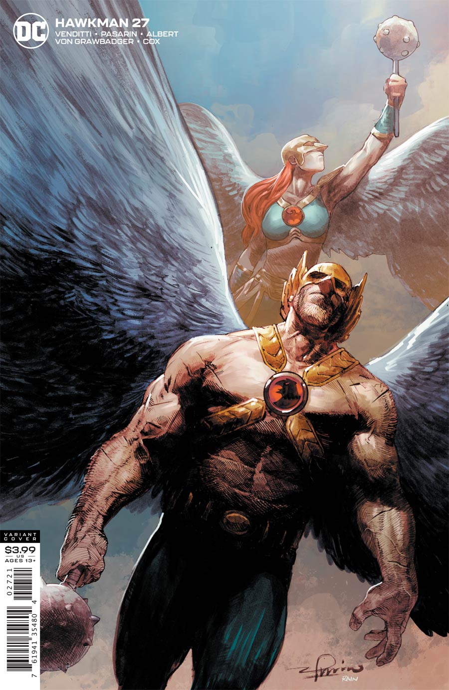 Hawkman Vol 5 #27 Cover B Variant Gerardo Zaffino Cover