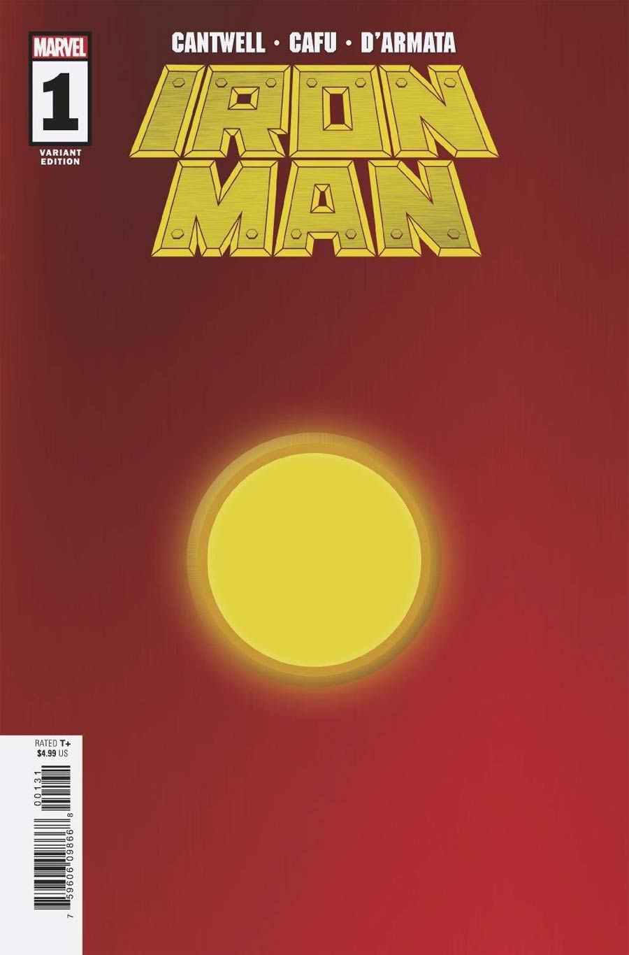 Iron Man Vol 6 #1 Cover J Incentive Red & Gold Variant Cover