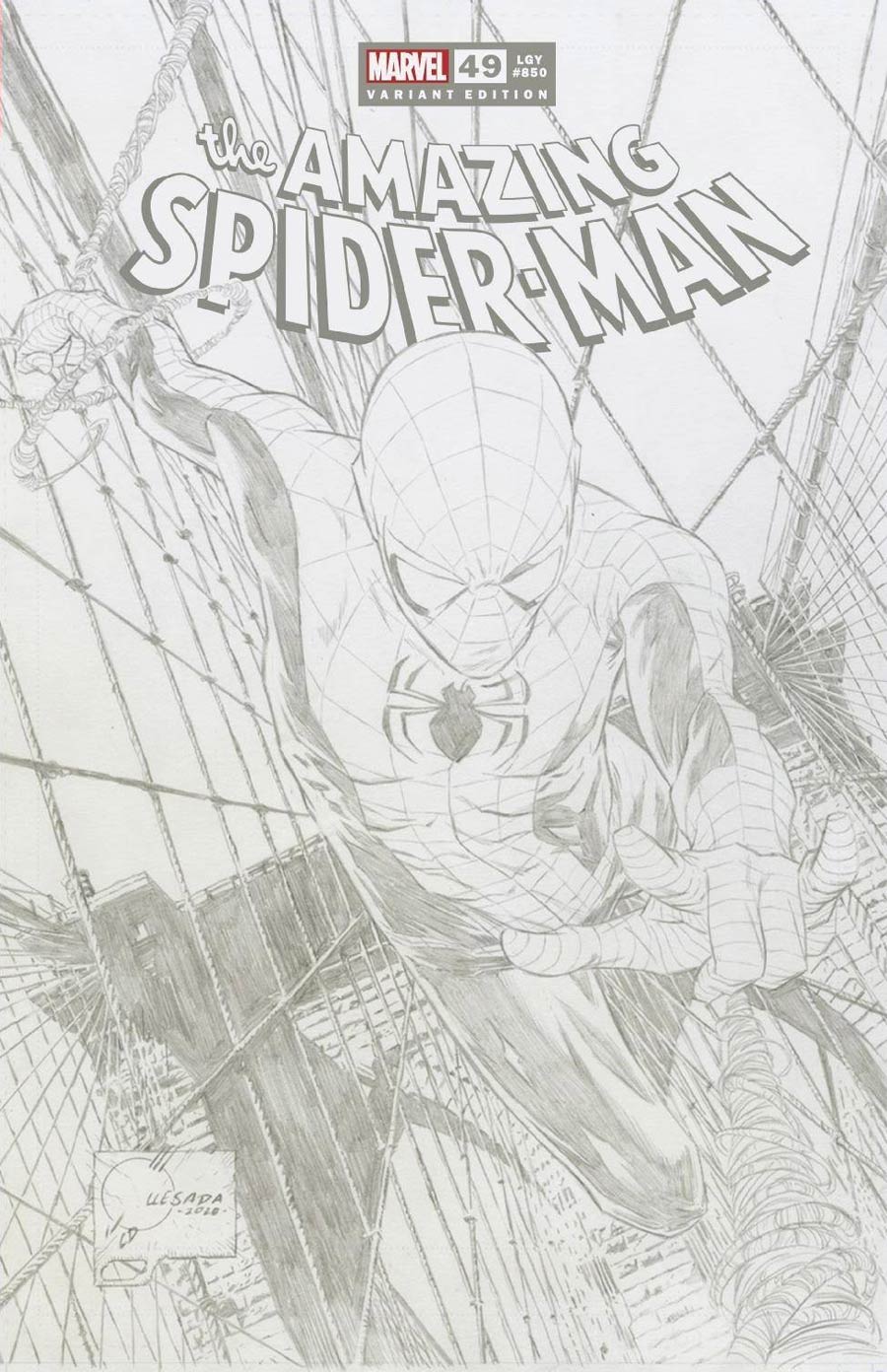 Amazing Spider-Man Vol 5 #49 Cover P Incentive Joe Quesada Sketch Variant Cover (#850)