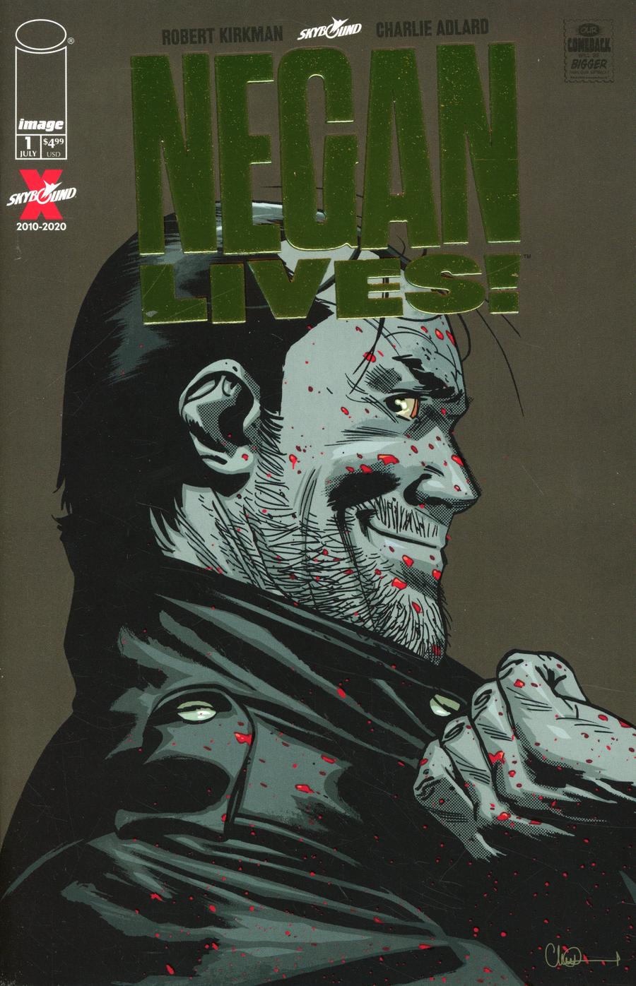 Negan Lives #1 Cover C Incentive Gold Variant Cover