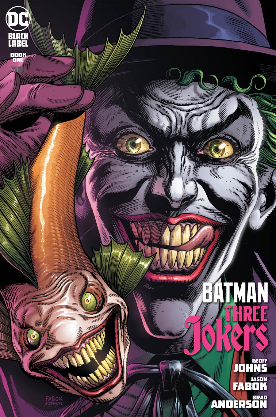 Batman Three Jokers #1 Premium Variant B Jason Fabok Joker Fish Cover