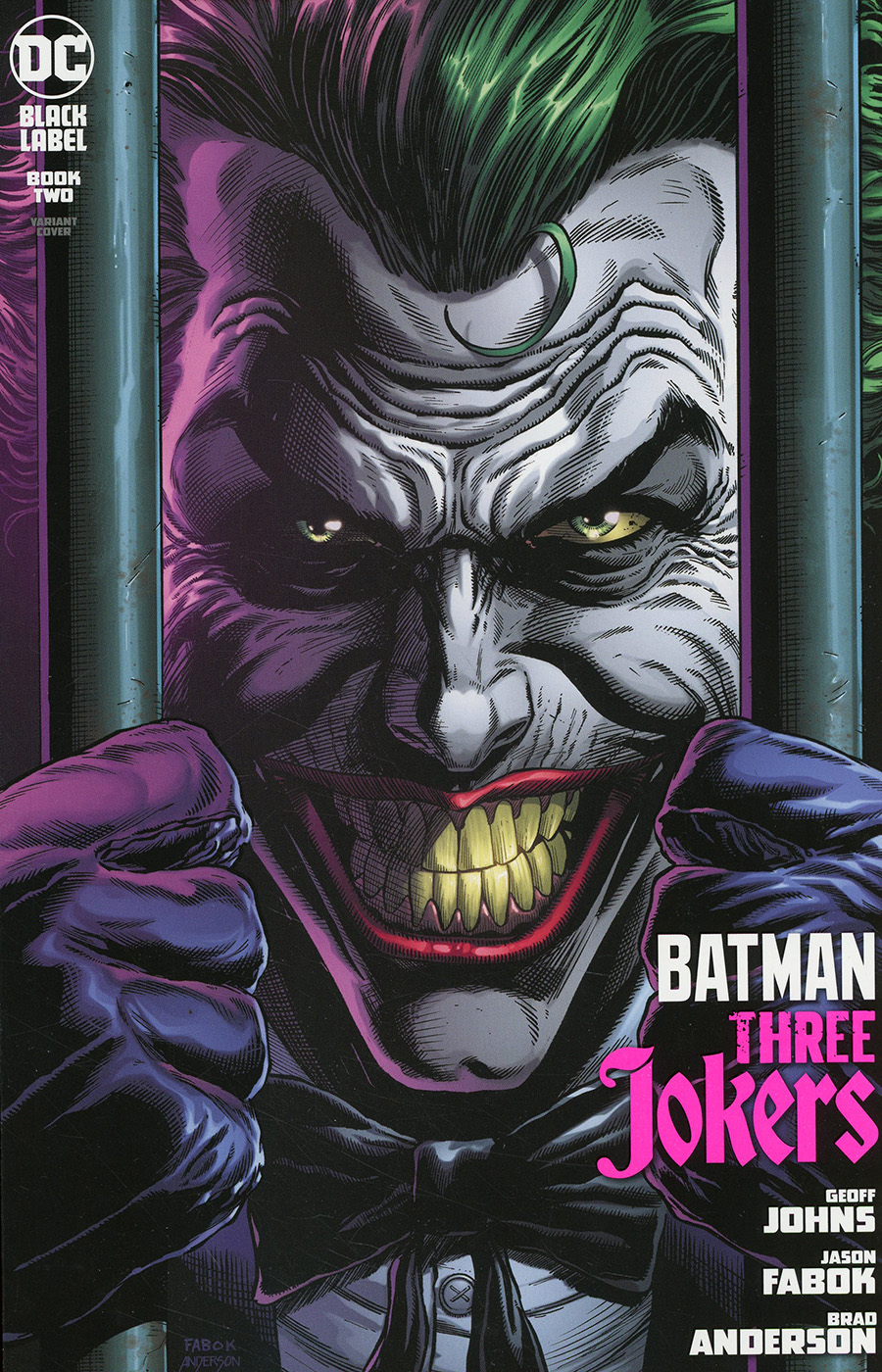 Batman Three Jokers #2 Premium Variant D Jason Fabok Behind Bars Cover