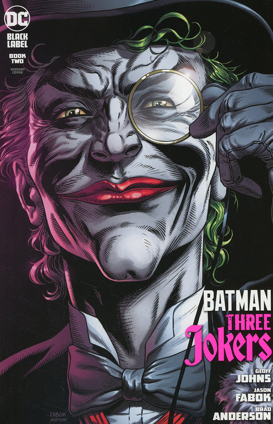 Batman Three Jokers #2 Premium Variant E Jason Fabok Death In The Family Top Hat & Monocle Cover