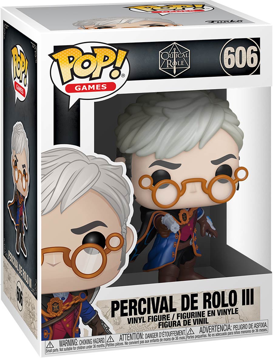 POP Games Vox Machina Percival de Rolo Vinyl Figure