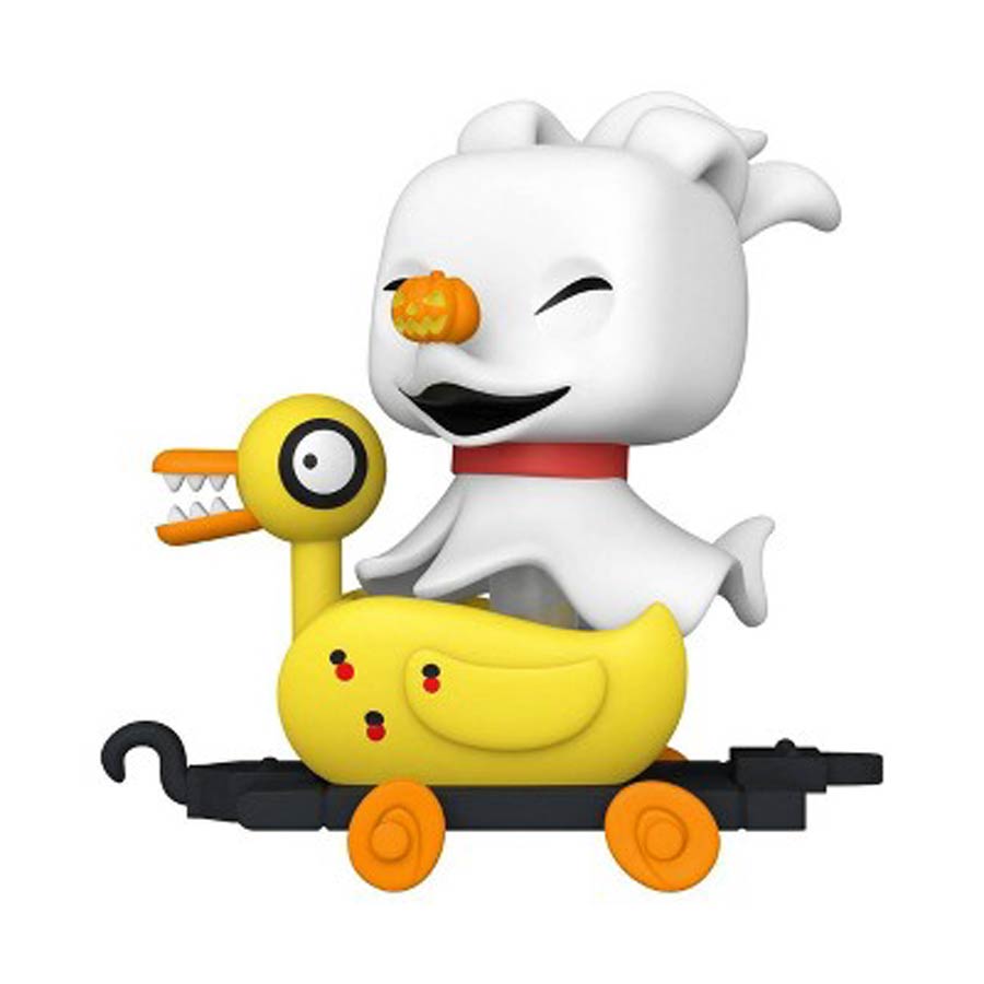 POP Train Nightmare Before Christmas Zero In Duck Cart Vinyl Figure