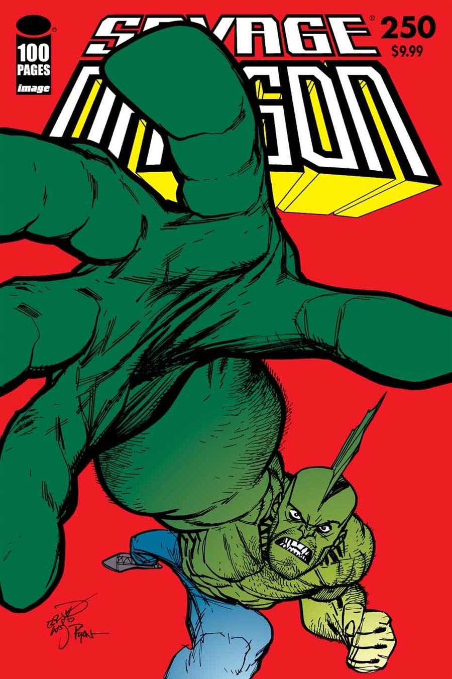 Savage Dragon Vol 2 #250 Cover G Variant Erik Larsen & Ryan Ottley Cover