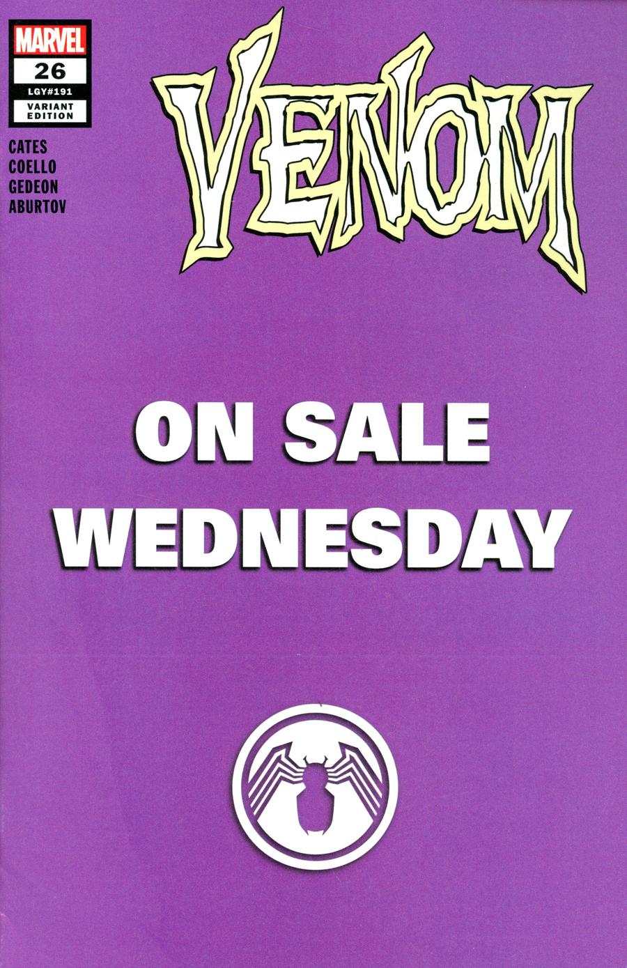 Venom Vol 4 #26 Cover B Variant Marvel Wednesday Cover