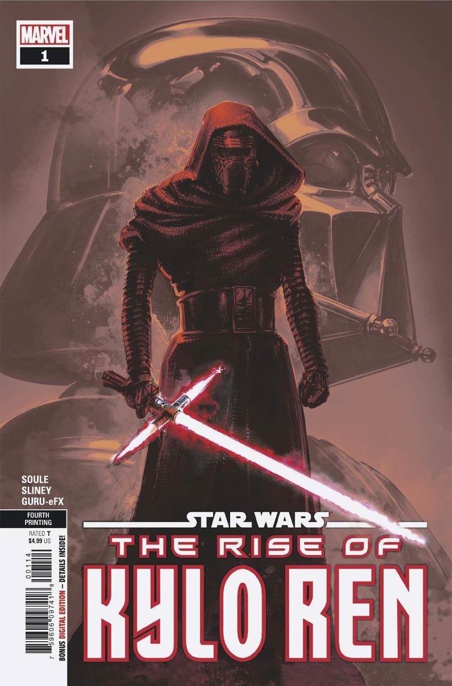 Star Wars Rise Of Kylo Ren #1 Cover H 4th Ptg Clayton Crain Variant Cover