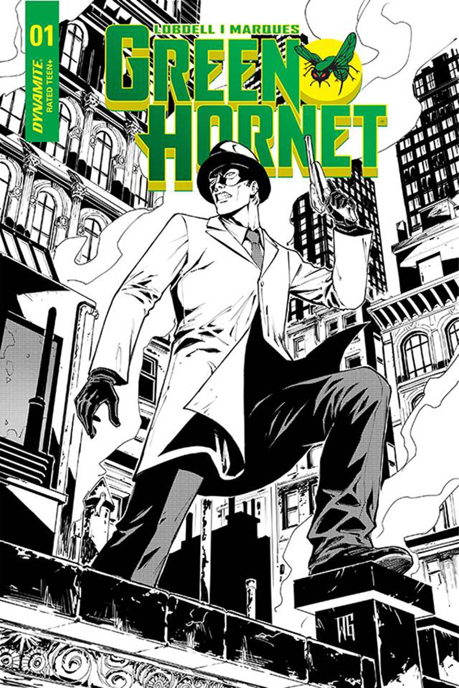 Green Hornet Vol 5 #1 Cover F Incentive Walter Geovani Black & White Cover