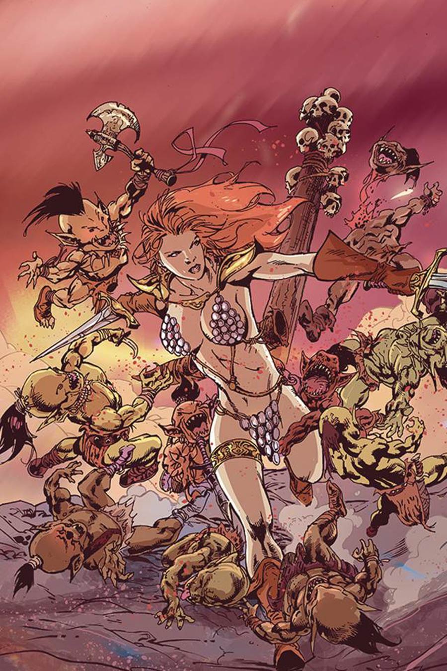 Red Sonja Vol 8 #17 Cover J Incentive Roberto Castro Virgin Cover