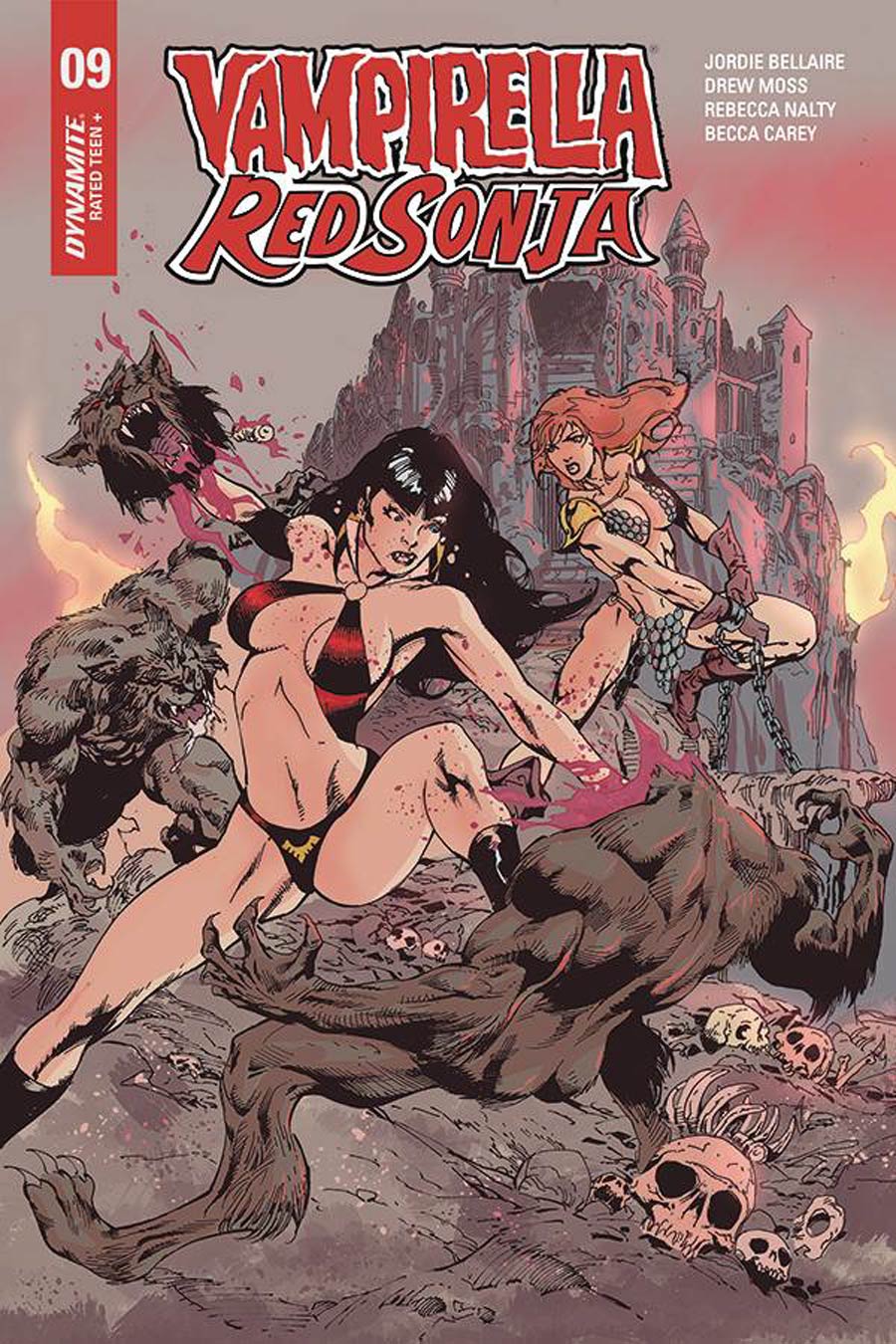 Vampirella Red Sonja #9 Cover F Variant Roberto Castro Cover