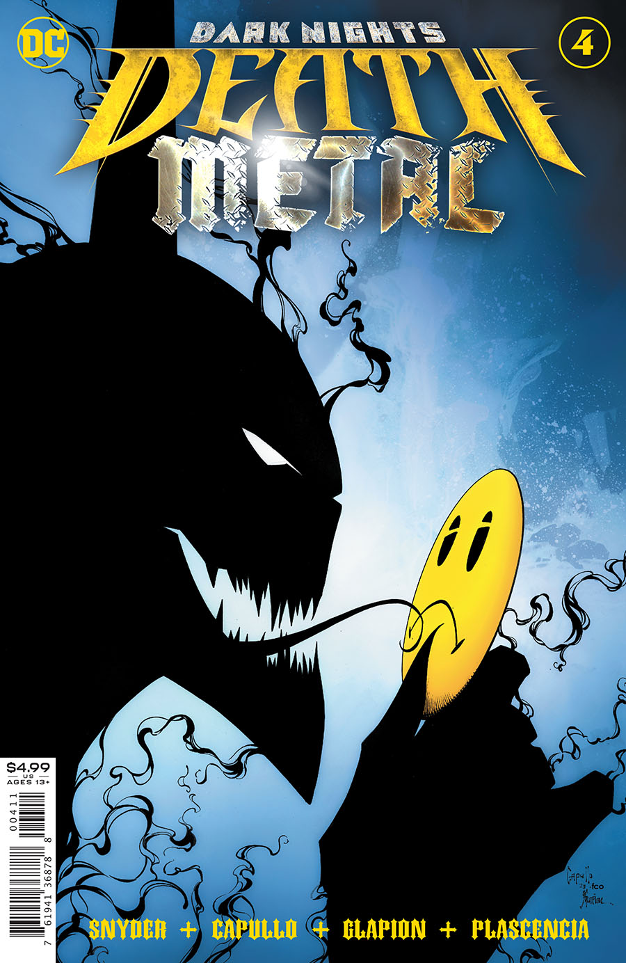 Dark Nights Death Metal #4 Cover A Regular Greg Capullo & Jonathan Glapion Foil Embossed Cover