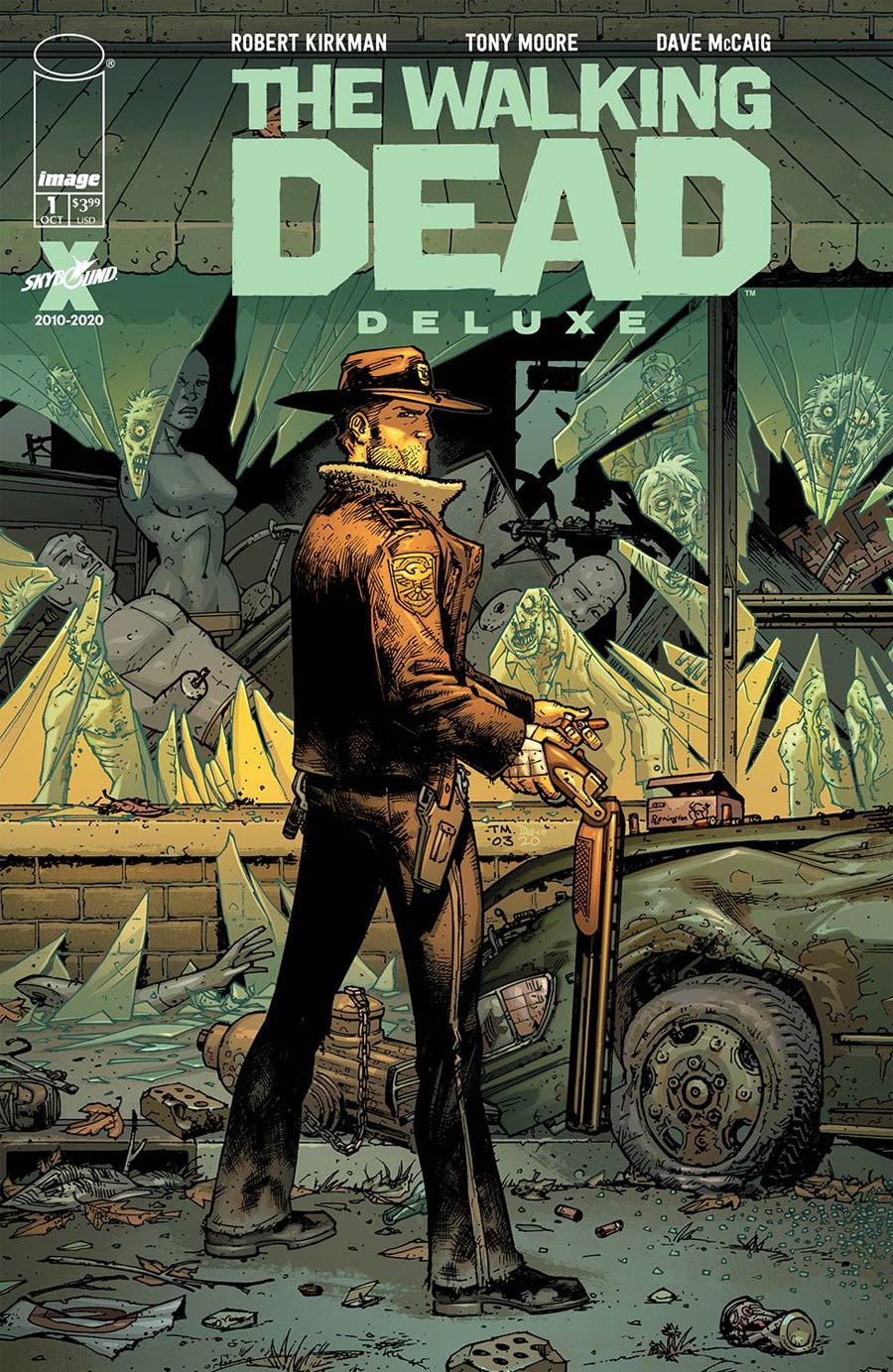 Walking Dead Deluxe #1 Cover B Variant Tony Moore & Dave McCaig Cover