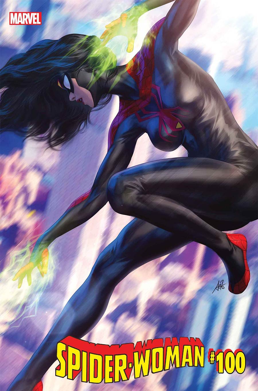 Spider-Woman Vol 7 #5 Cover D Variant Stanley Artgerm Lau Black Costume Cover (#100)