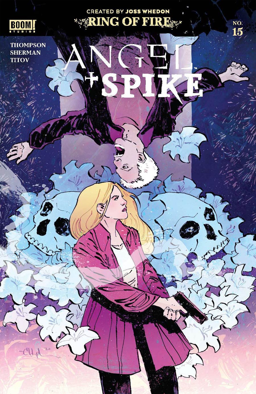 Angel & Spike #15 Cover A Regular Christopher J Mitten Cover