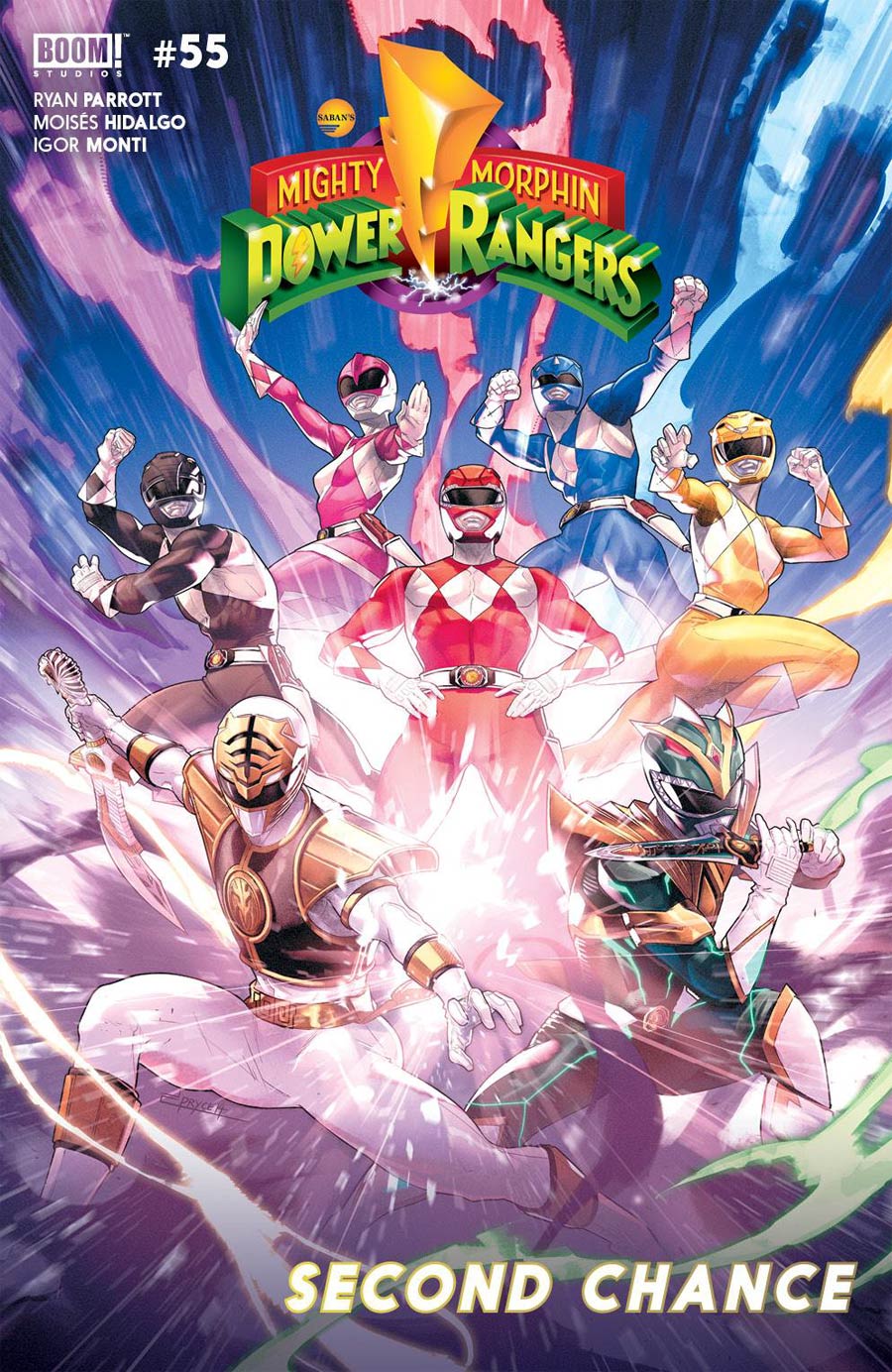 Mighty Morphin Power Rangers (BOOM Studios) #55 Cover A Regular Jamal Campbell Cover