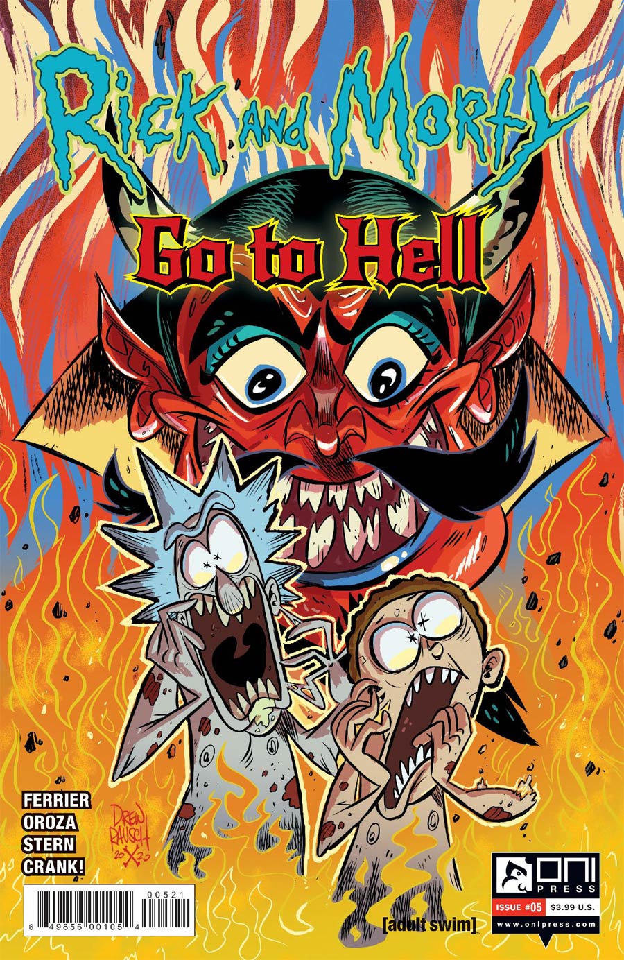 Rick And Morty Go To Hell #5 Cover B Variant Drew Rausch Cover