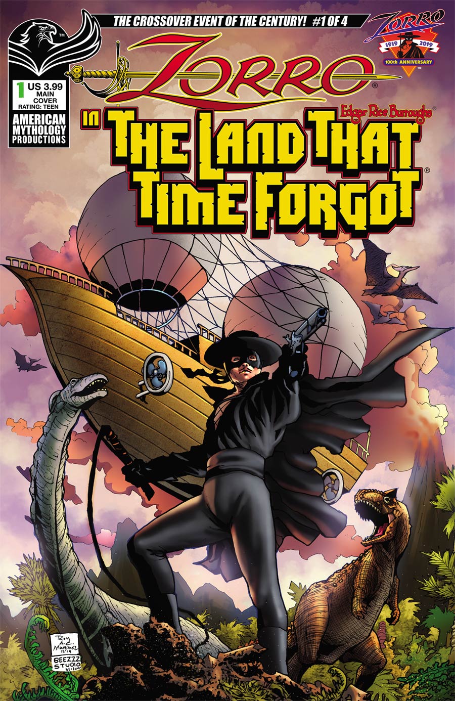 Zorro In The Land That Time Forgot #1 Cover A Regular Roy Allan Martinez Cover