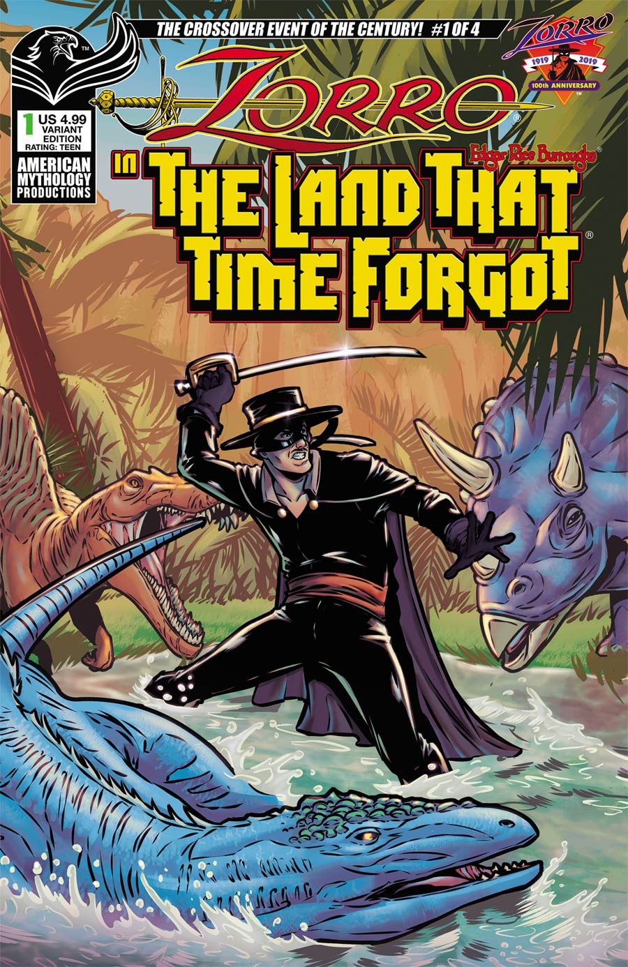 Zorro In The Land That Time Forgot #1 Cover B Variant Miriana Puglia Cover