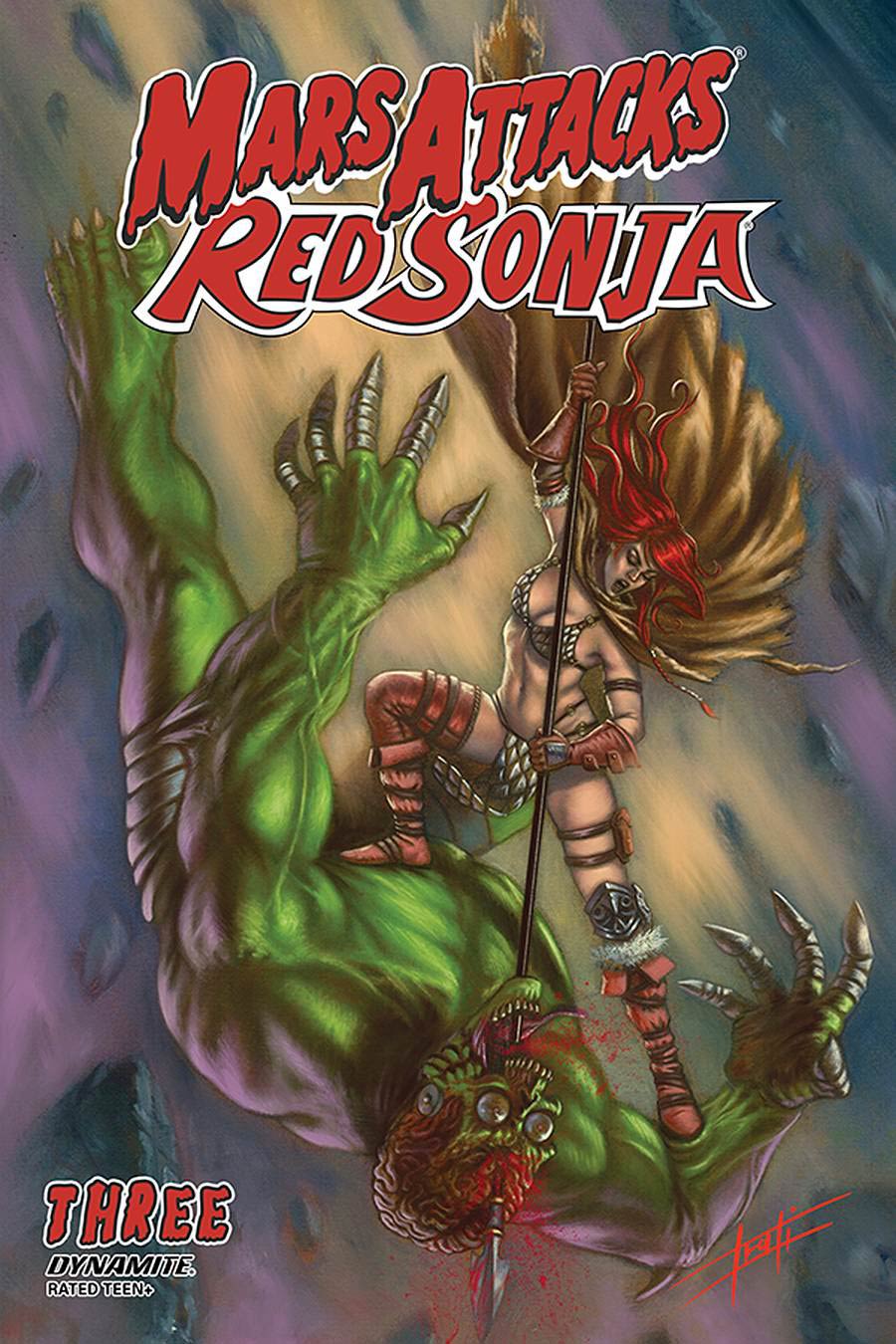 Mars Attacks Red Sonja #3 Cover B Variant Luca Strati Cover