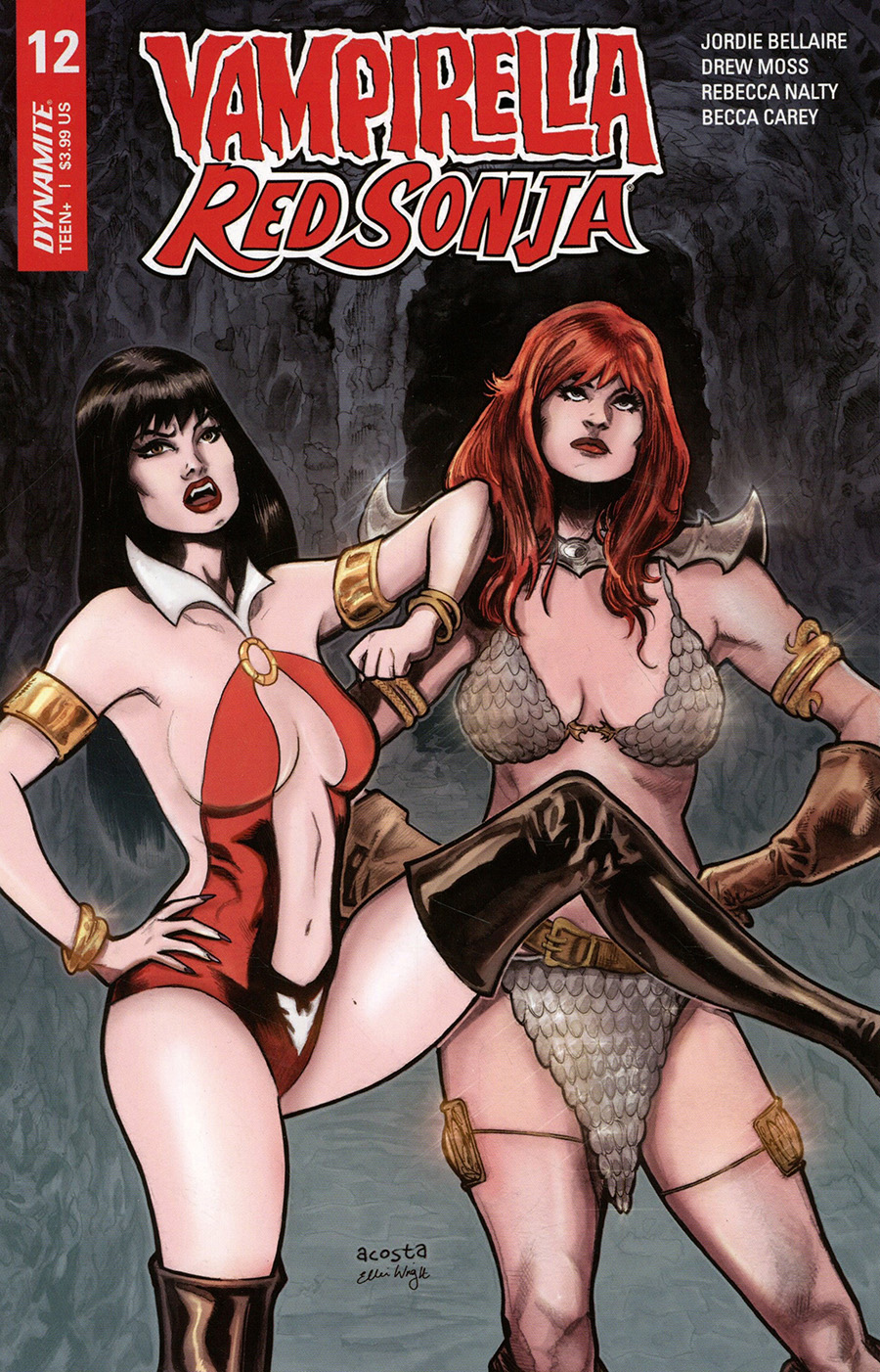 Vampirella Red Sonja #12 Cover B Variant Dave Acosta Cover