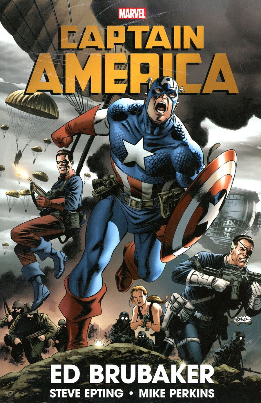 Captain America By Ed Brubaker Omnibus Vol 1 HC Book Market Steve Epting Cover New Printing