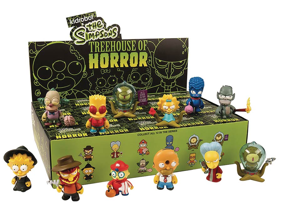 Simpsons Treehouse Of Horrors Mini Figure Blind Mystery Box 20-Piece Display