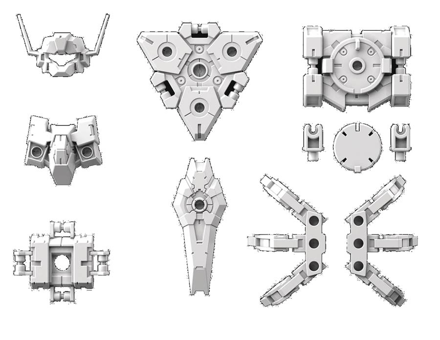 30 Minutes Missions Options 1/144 Kit #OP-26 Option Armor For Commander (Rabiot Exclusive / White)